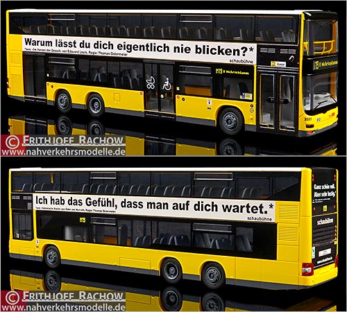 Rietze Busmodell Artikel 67785 Neoman A 39 Lions City D D D L 07 Berliner Verkehrsbetriebe Schaubhne