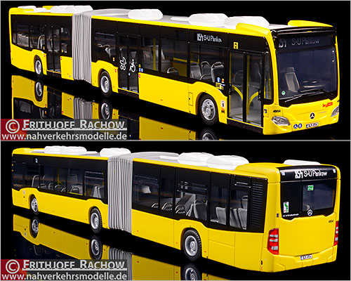 Rietze Busmodell Artikel 69580 Mercedes-Benz Citaro G 2020 neutral Berliner Verkehrsbetriebe