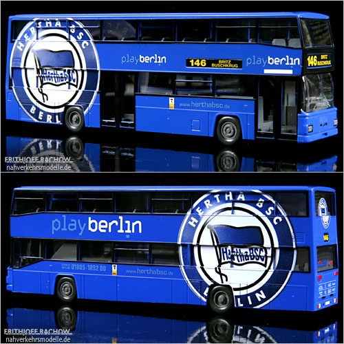 Wiking MAN D89 BVG Herta BSC Modellbus