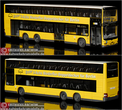 Rietze MAN Lions City DD BVG Berlin Doppeldecker Modellbus Busmodell Modellbusse Busmodelle