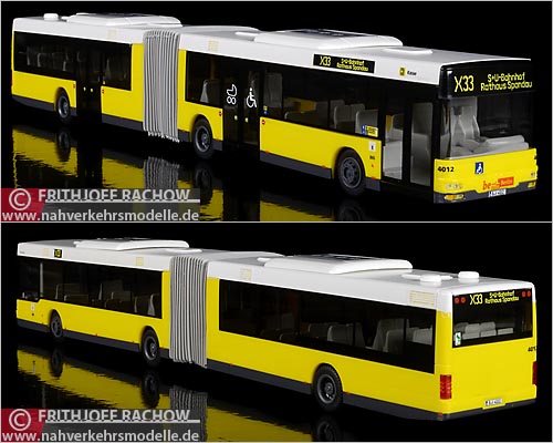 Rietze Busmodell M A N N G der BVG Berlin im Mastab 1 zu 87
