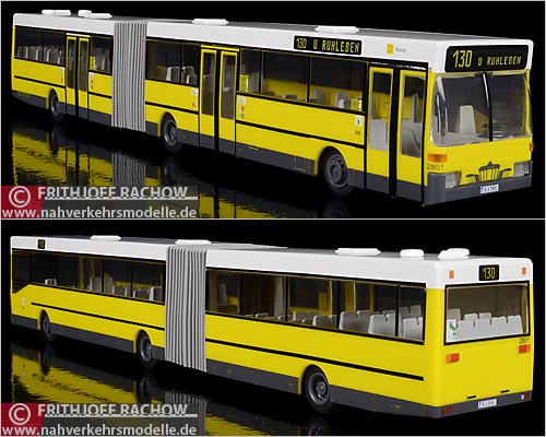 Rietze Busmodell Artikel Mercedes Benz O 405 G der Berliner Verkehrsbetriebe B V G Testbus in wei