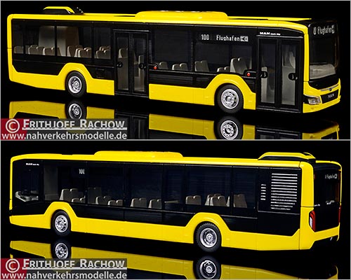 Rietze Busmodell Artikel 75301 M A N Lions City 12 2018 Vorfhrdesign gelb