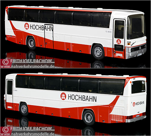Rietze Mercedes-Benz O 303  Reisebus Hochbahn Hamburg Modellbus Busmodell Modellbusse Busmodelle