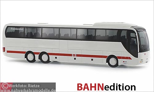 Rietze Busmodell Artikel 64374 M A N Lions Coach L Frankenbus Nrnberg