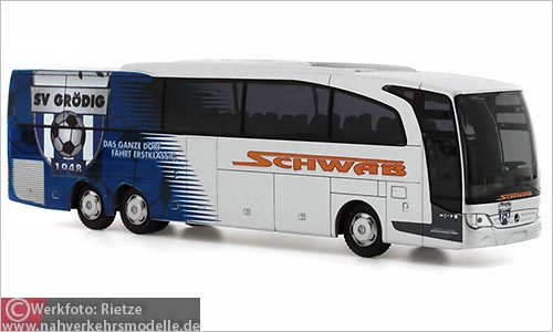 Rietze Busmodell Artikel 66357 Mercedes-Benz Travego M Schwab Resien G m b H Grdig