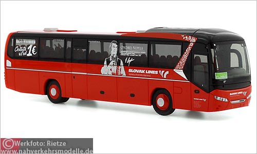 Rietze Busmodell Artikel 69613 Neoplan Jetliner Slovak Lines fr Flixbus
