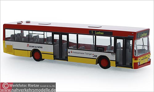 Rietze Busmodell Artikel 75238 Mercedes-Benz O 405 N 2 Omnibusverkehr Tbingen Jakol Kocher
