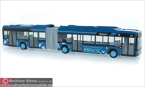 Rietze Busmodell Artikel 76701 Solaris U 18 2019 electric Vorfhrdesign