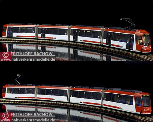 Rietze Straenbahnmodell Artikel STRA01024 Adtranz G T 8 N 2 Verkehrs Aktiengesellschaft Nrnberg V A G