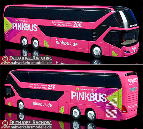 Rietze Busmodell Artikel 69040 Neoplan Skyliner 2011 Pinkbus Kln